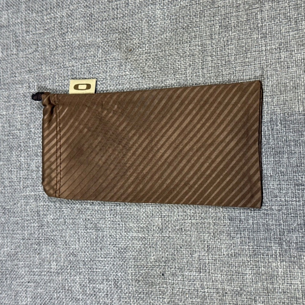 Oakley Sunglasses HDO Microfiber Soft Drawstring Case Pouch Brown Striped OS